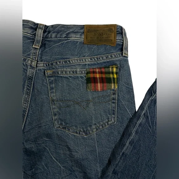 Polo Ralph Lauren Astor Slim Boyfriend Patchwork Distressed Denim Jeans 14 - Picture 14 of 16